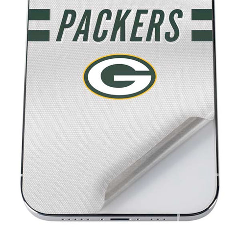 NFL Green Bay Packers White Striped iPhone 12 Pro Skin